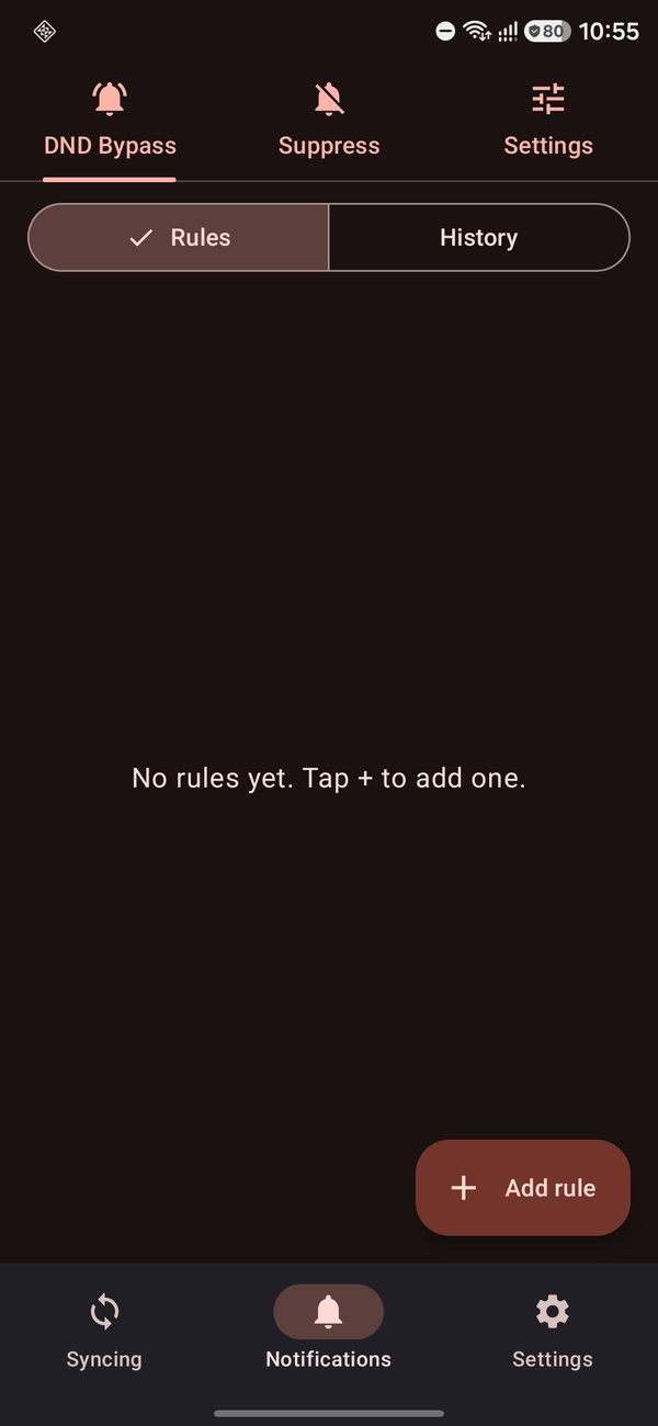 Droid M8 Android DND Bypass rules